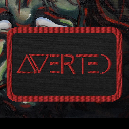 Averted Red Logo Embroidered patches